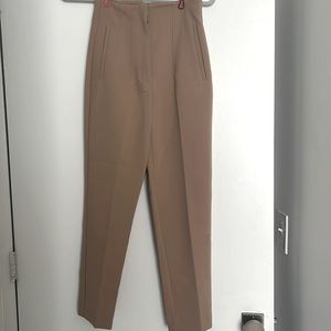 Zara tan high wasted pants